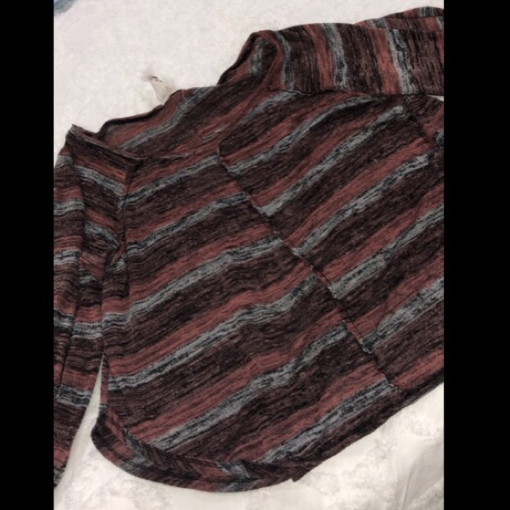 Free People Striped Knit Shirt